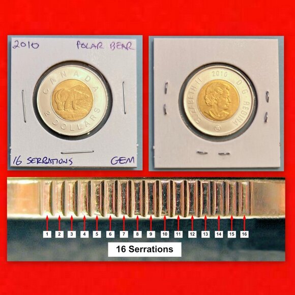 Canada 2010 Exceptionally Unique Set of 3 x $2 Toonies! - Picture 4 of 16